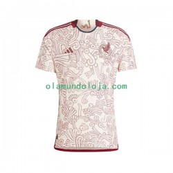 Camisola México Homem Equipamento Segundo Copa do Mundo 2022 Manga Curta